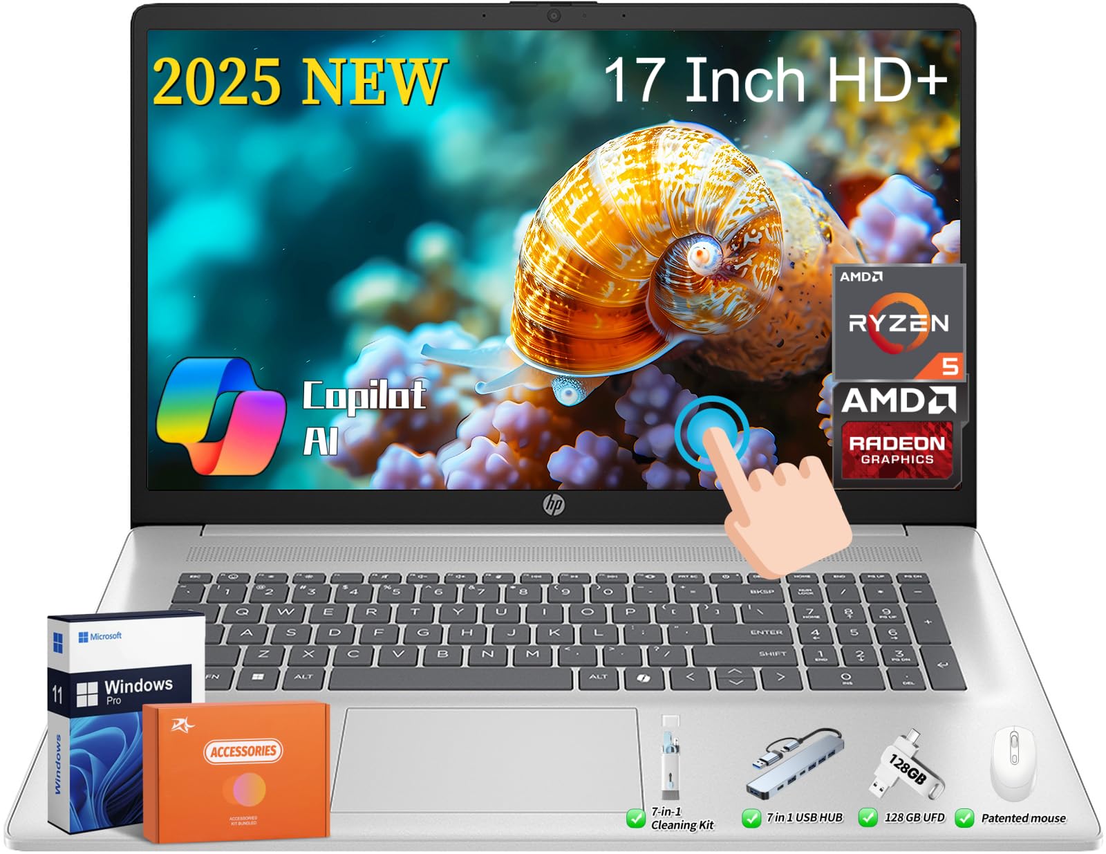 Amazon.com: HP 17 Business Laptop 2025, 17.3